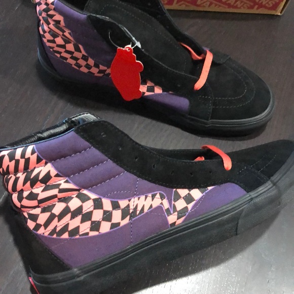 Vans Sk8-Hi Reissue Warp Black Paprika Reflective - Picture 8 of 8